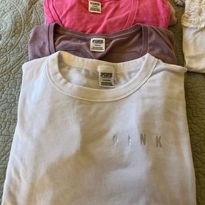A lot of 8 lightly worn shirts Pink and A&E